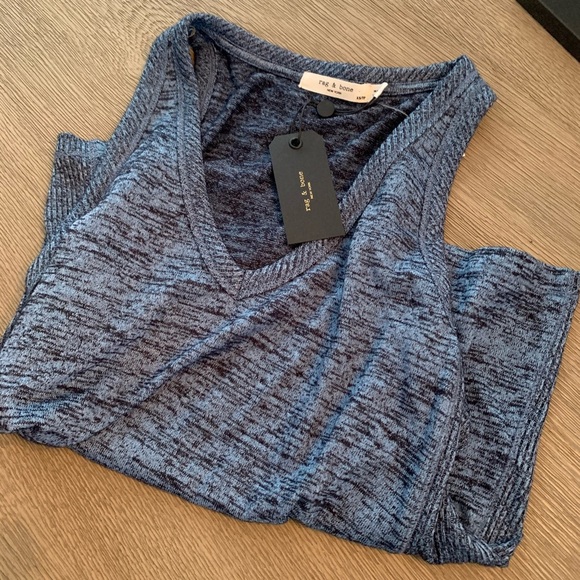 Rag & Bone Ramona Tank in Blue.- XS,L - Picture 8 of 10